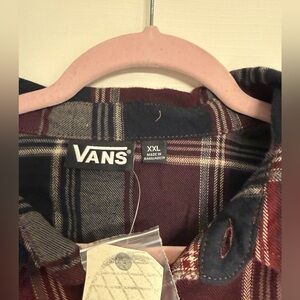 Vans Red and Black Plaid Shirt XXL